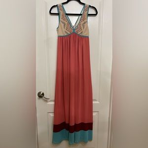 Margo & Sebastian Tribal Maxi Dress